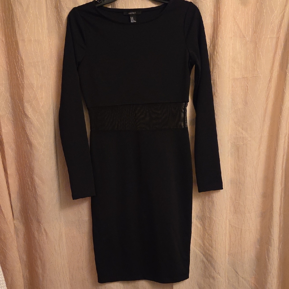 Forever‎ 21 Black Long Sleeve Dress
